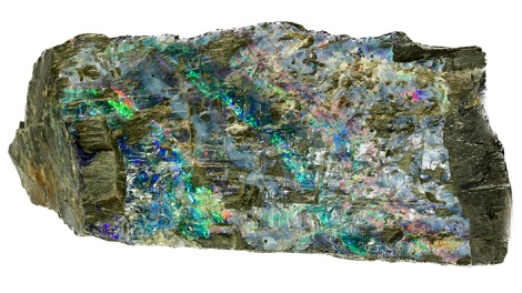 Precious opal from the Three Mile Hill mine near Coolgardie, Western Australia.